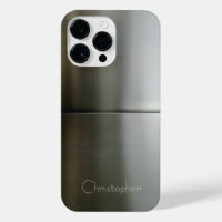 Titan Black Silver Stainless Steel Print