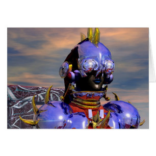 TITAN CYBORG PORTRAIT Blaue Science-Fiction, Scifi