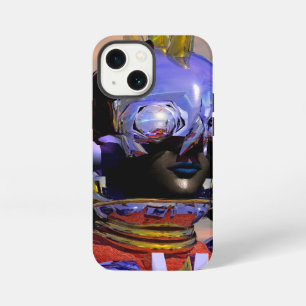 TITAN CYBORG PORTRAIT Blaue Science-Fiction, Scifi iPhone 13 Mini Hülle