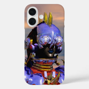 TITAN CYBORG PORTRAIT Blue Science Fiction, Scifi iPhone 16 Hülle