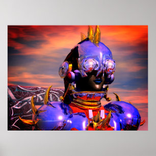 TITAN, CYBORG-PORTRAIT Science-Fiction Sci-Fi Poster