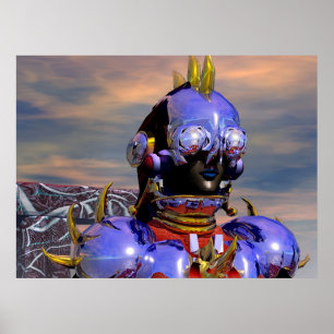 TITAN CYBORG PORTRAIT Science Fiction, Scifi Poster