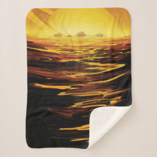 Titan der größte Mond des Planeten Saturn Sherpadecke