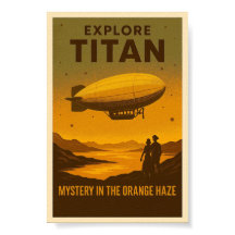 Titan erkunden - Vintage Weltraumreise