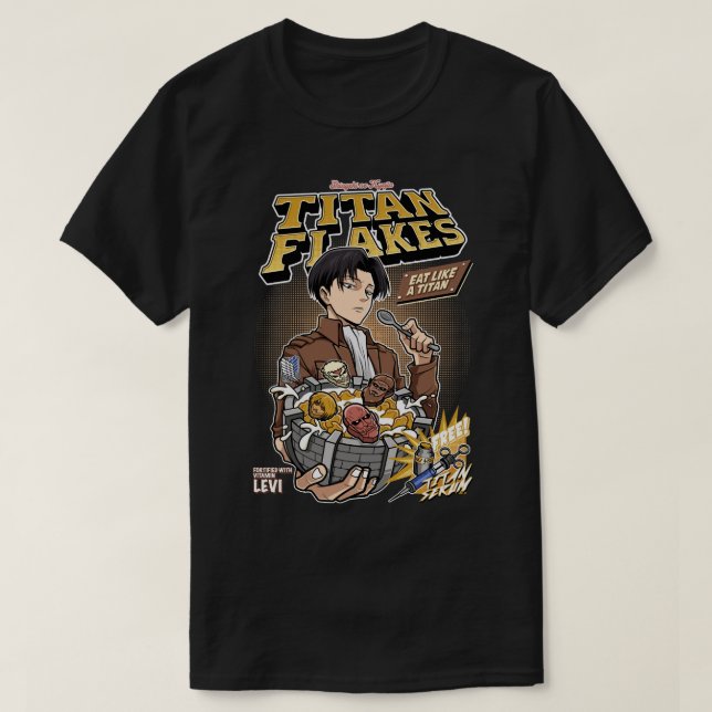 Titan Flakes (Shingeki no Kyojin) T-Shirt (Design vorne)