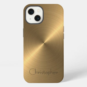 Titan Gold Edelstahl Druck iPhone 13 Hülle