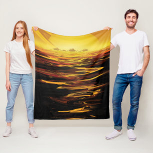 Titan größter Mond des Planeten Saturn Fleecedecke