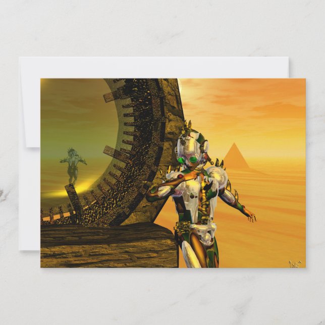 TITAN IM WÜSTEN DER HYPERION EINLADUNG (Vorderseite)