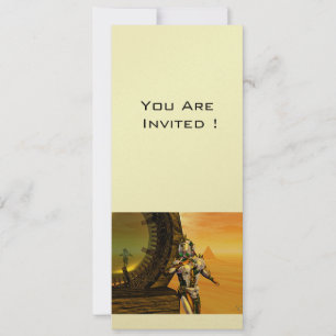 TITAN IM WÜSTEN VON HYPERION, gold-metallisch Einladung