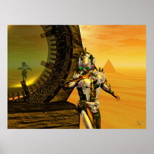 TITAN IN DER WÜSTE VON HYPERION,Science Fiction Poster