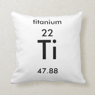 Titan-Kissen des Periodensystem-22 Kissen