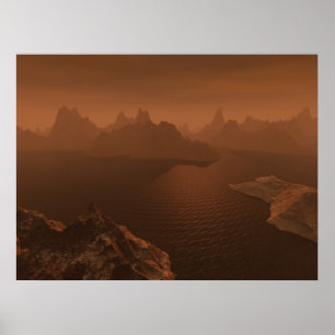 Titan-Kohlenwasserstoff-Pools Poster