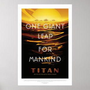Titan-Mond - Weltraumtourismus Poster