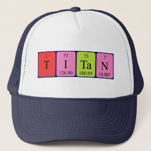 Titan Periodenname Hut Truckerkappe