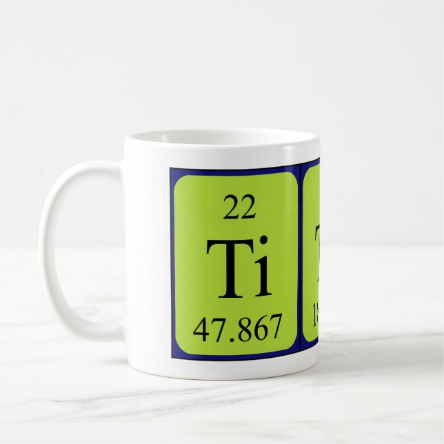 Titan Periodenname Tasse (Links)