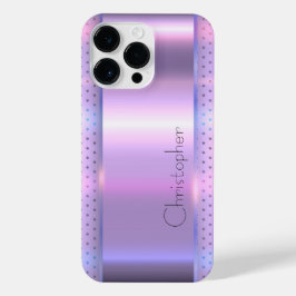 Titan Pink Silber Edelstahl-Druck iPhone 14 Pro Max Hülle