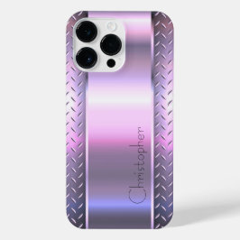 Titan Pink Silber Edelstahl-Druck iPhone 14 Pro Max Hülle