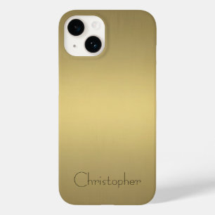 Titan poliertes Gold Radial und Metallic Case-Mate iPhone 14 Hülle