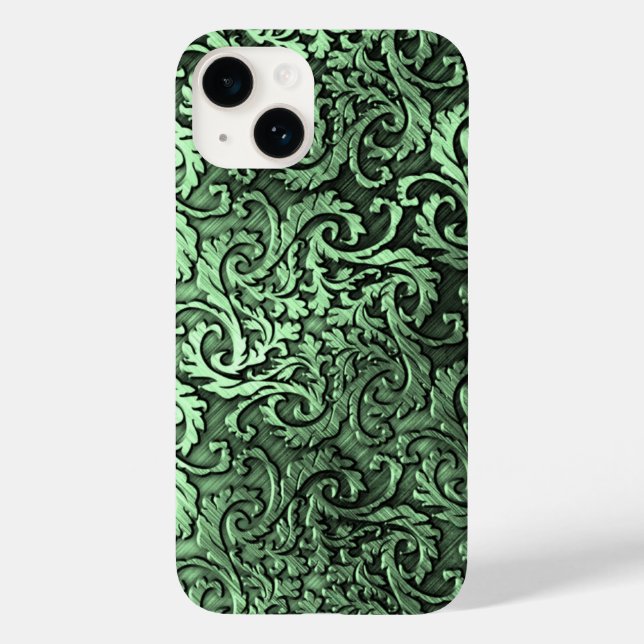 Titan Polished green Radial Metallic iphone 15 Case-Mate iPhone Hülle (Rückseite)