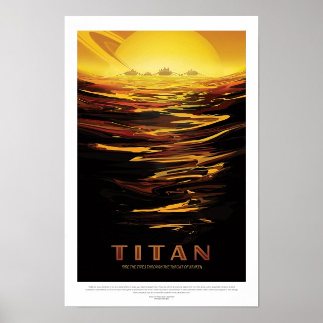 Titan | Zukunftsvisionen der NASA Poster (Vorne)