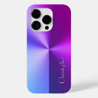 Titanblau und violett, rostfrei, bedruckt