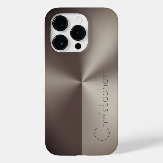 Titanbraun, farblos Case-Mate iPhone hülle (Rückseite)