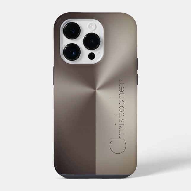 Titanbraun, farblos iPhone hülle (Rückseite)