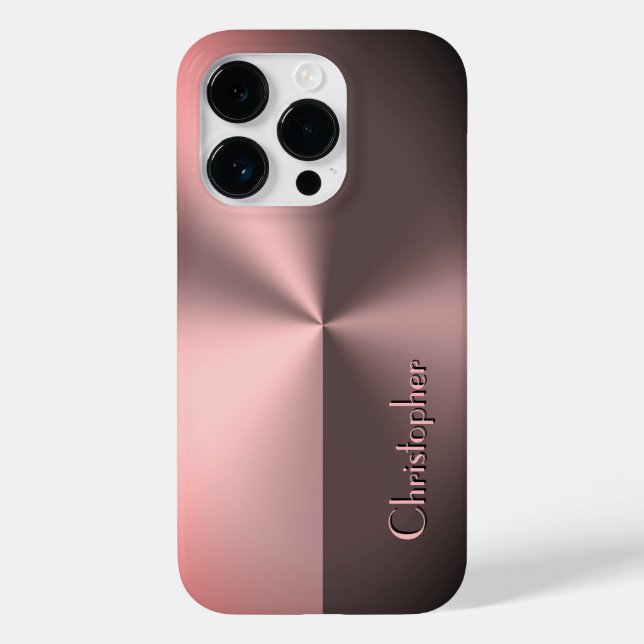 Titanbronze aus nicht rostendem Stahl Case-Mate iPhone Hülle (Rückseite)