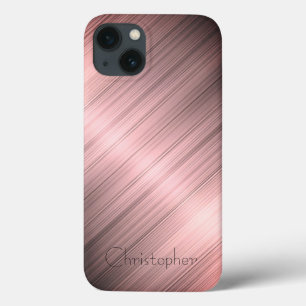 Titanbronze Edelstahl Drucktelefon 15 Case-Mate iPhone Hülle