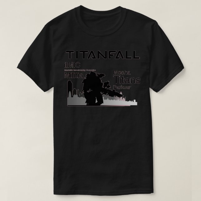 Titanfall Black T-Shirt (Design vorne)