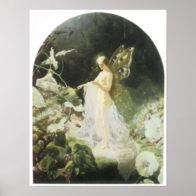 Titania, 1866 Vintage Märchenmalerei Poster (Vorne)