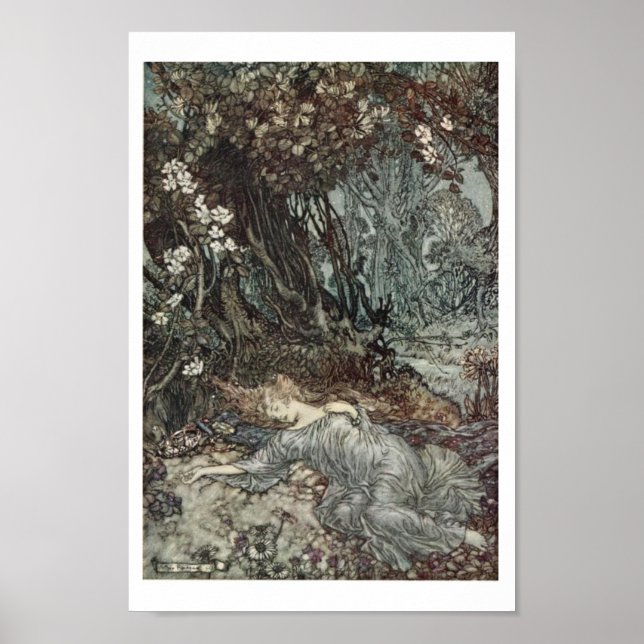 Titania Asleep Poster (Vorne)