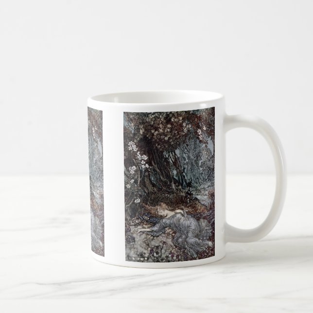 Titania-Lügen schlafend Tasse (Rechts)
