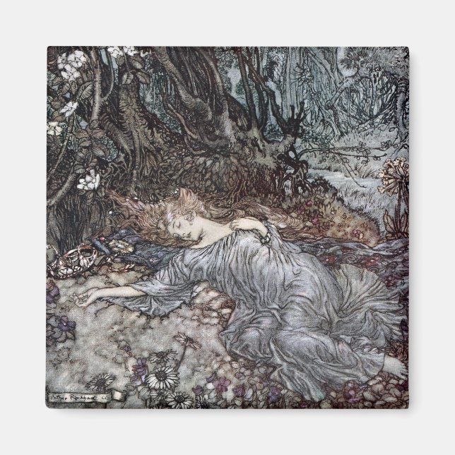Titania Lying Asleep Magnet (Vorne)