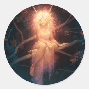 Titania Runder Aufkleber