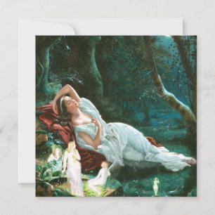 Titania schlafend im Mondlicht - Simmons Art Einladung