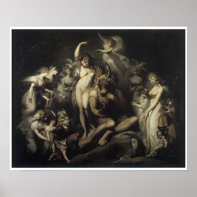 Titania und Bottom, c. 1790 Fantasy Painting Poster (Vorne)