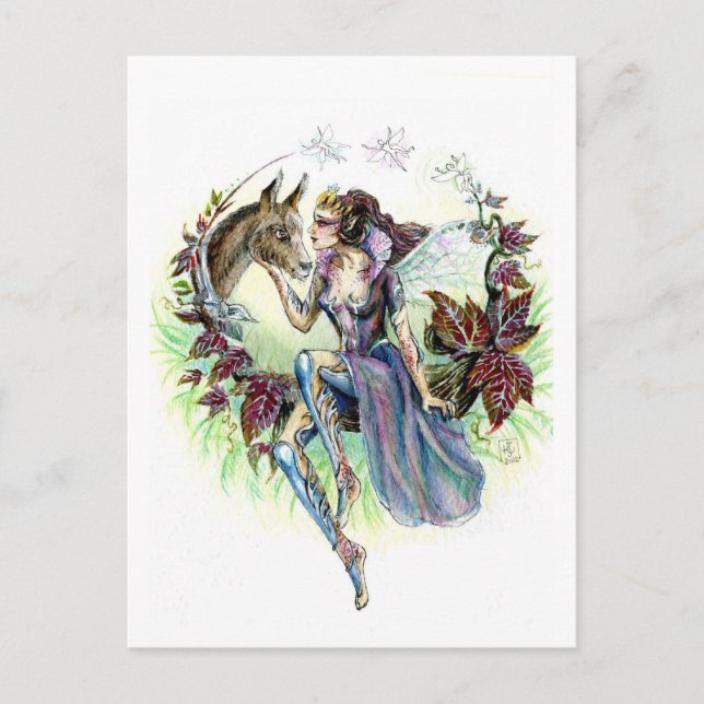 Titania und unten postkarte (Vorderseite)