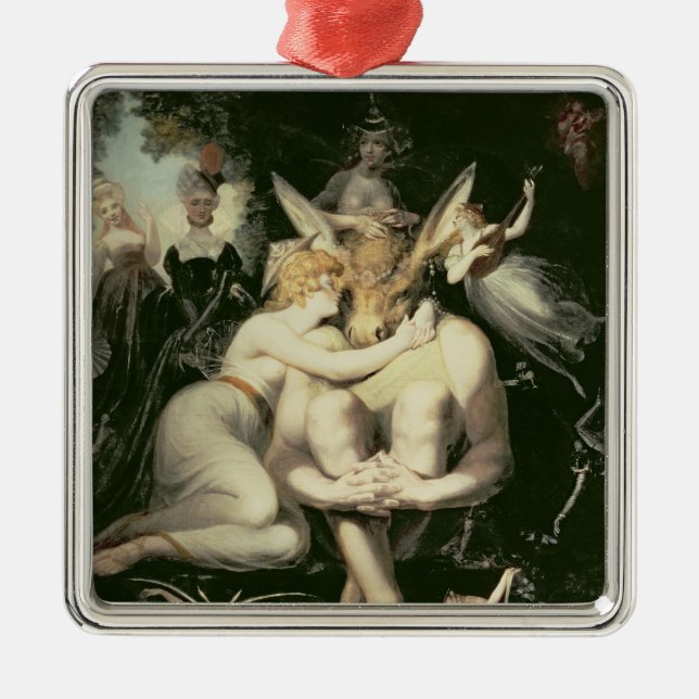 Titania wacht auf, umgeben durch Begleiter Ornament Aus Metall (Vorne)