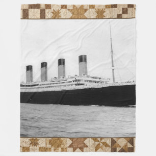 Titanic 1912 Southampton Historische Steppdecke Fleecedecke