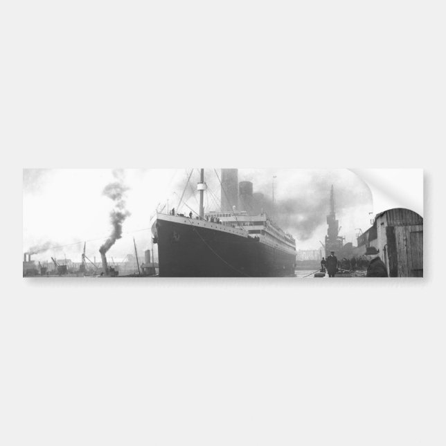 Titanic an den Docks von Southampton Autoaufkleber (Vorne)