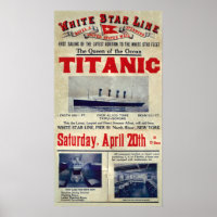 Titanic Ankunft Willkommensanzeige 20. April 1912