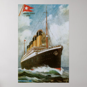 Titanic auf See (ohne Grenze) Poster