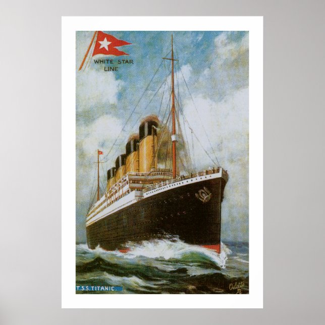 Titanic auf See Poster (Vorne)