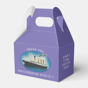 Titanic Birthday Lila RMS White Star Line Schiff Geschenkschachtel
