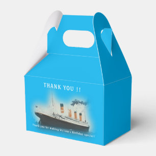 Titanic Blau Geburtstag White Star Line Schiff Geschenkschachtel