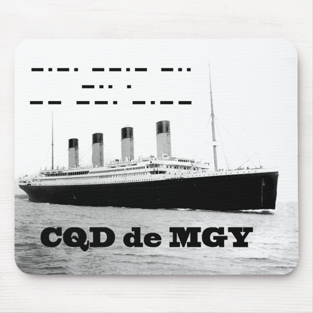 Titanic CQD de MGY Wireless Distanzsignal Mousepad (Vorne)