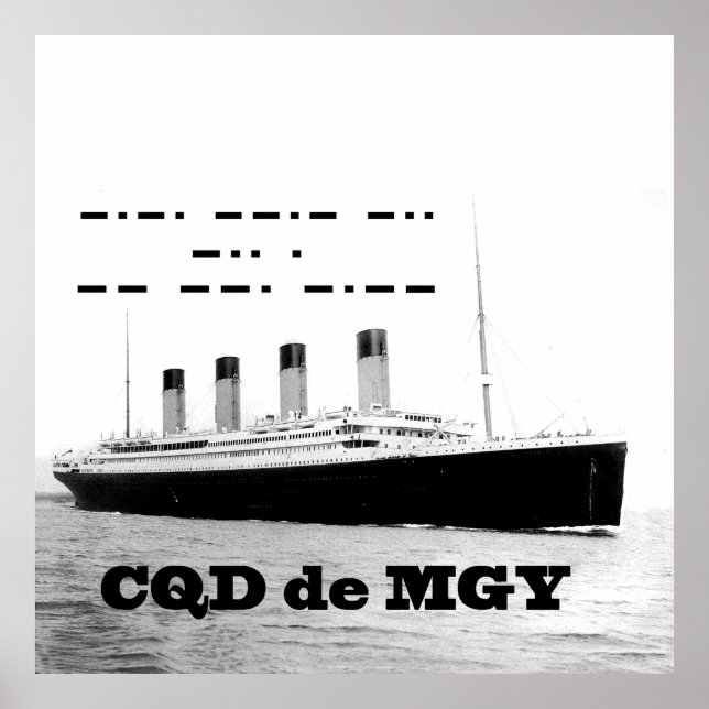 Titanic CQD de MGY Wireless Distanzsignal Poster (Vorne)