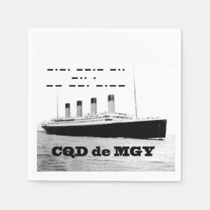 Titanic CQD de MGY Wireless Distanzsignal Serviette