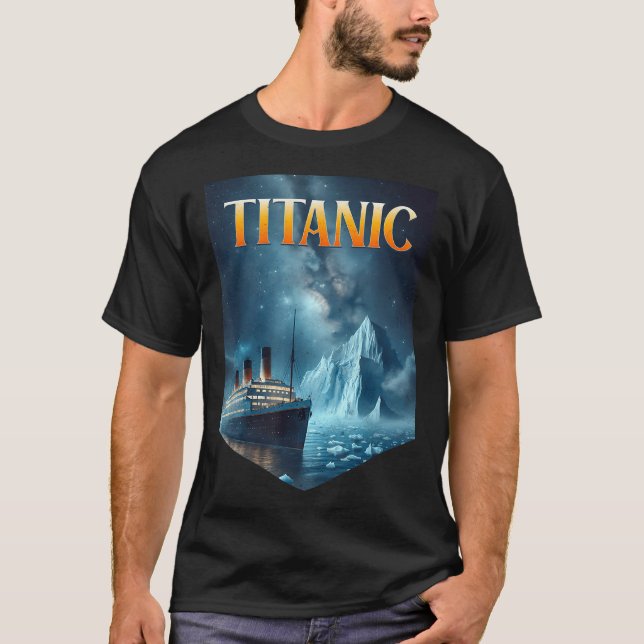 Titanic Cruise Ship Iceberg 1912 Rms Voyage Men Wo T-Shirt (Vorderseite)